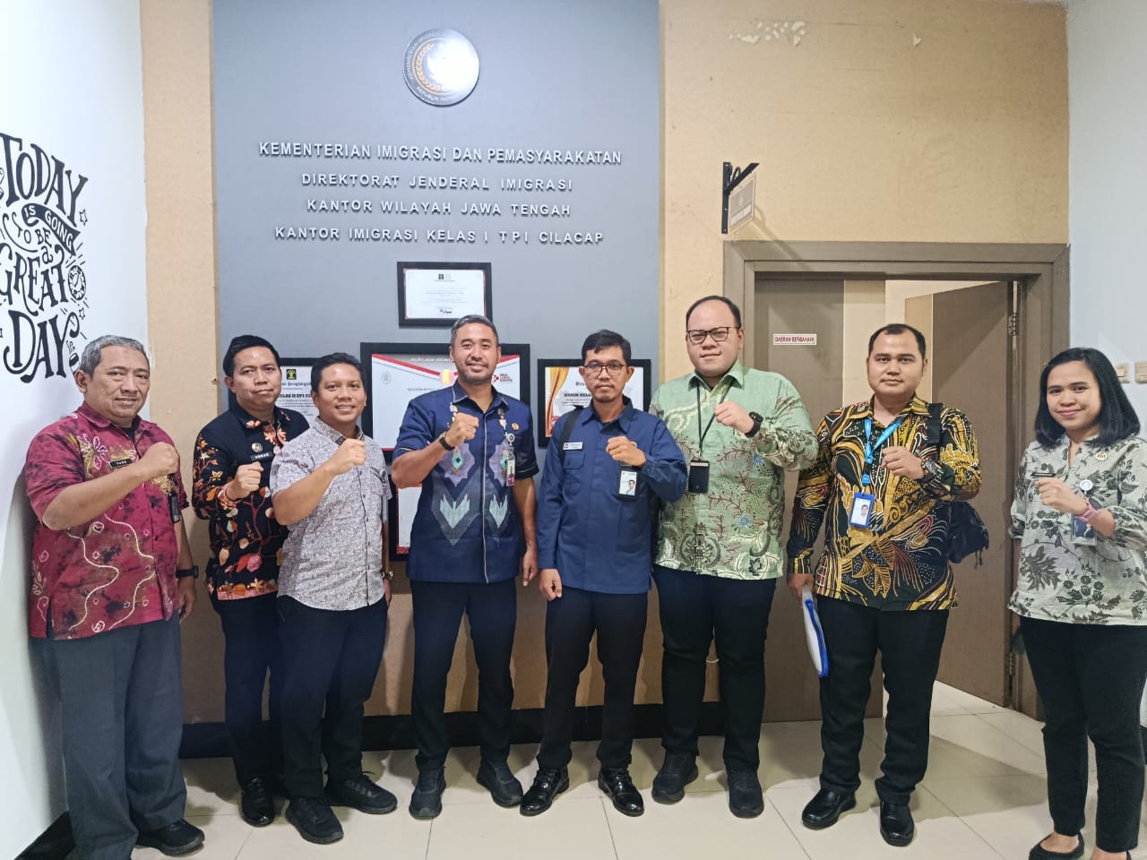 KANTOR IMIGRASI KELAS I TPI CILACAP MENERIMA KUNJUNGAN DARI TIM PERWAKILAN  OMBUDSMAN REPUBLIK INDONESIA